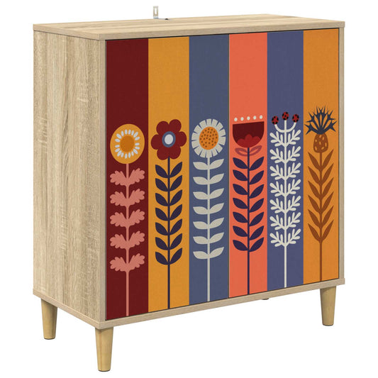 vidaXL Sideboard ESSEN Sonoma 69 x 33 x 75 cm Engineered Wood