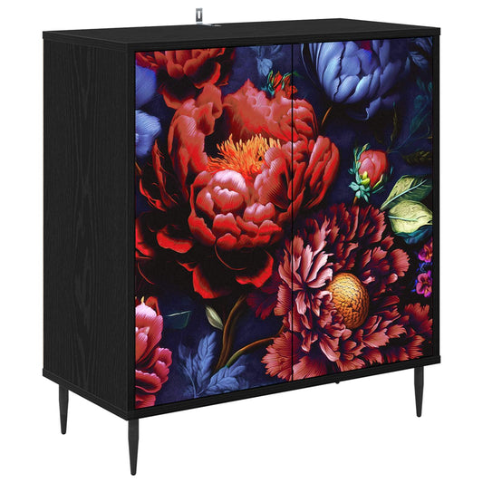 vidaXL Sideboard KIEL Black Oak 69 x 33 x 76 cm Engineered Wood
