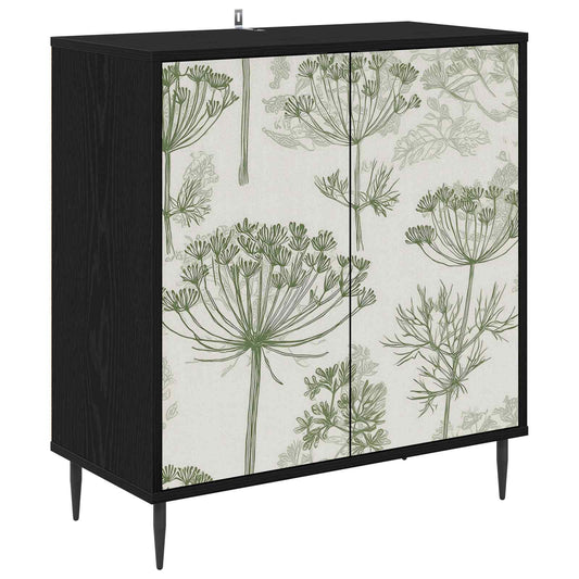 vidaXL Sideboard GOTHA Black Oak 69 x 33 x 76 cm Engineered Wood