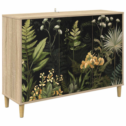 vidaXL Sideboard RHENEN Sonoma 102 x 33 x 75 cm Engineered Wood