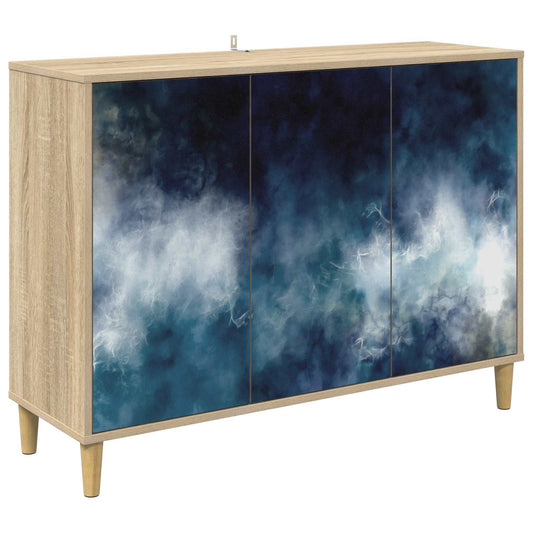 vidaXL Sideboard RAALTE Sonoma 102 x 33 x 75 cm Engineered Wood