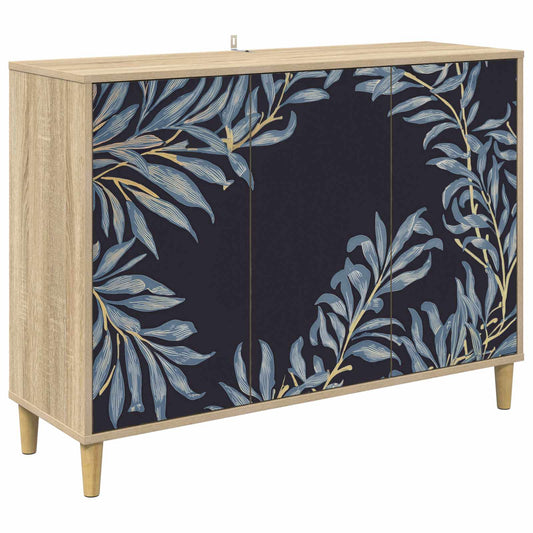 vidaXL Sideboard DOKKUM Sonoma 102 x 33 x 75 cm Engineered Wood