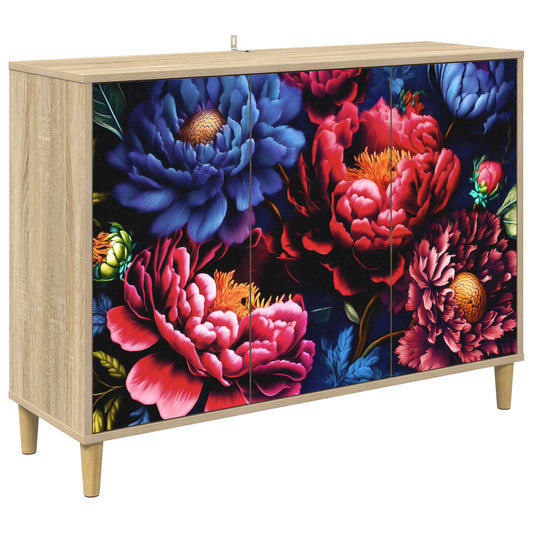 vidaXL Sideboard KIEL Sonoma 102 x 33 x 75 cm Engineered Wood