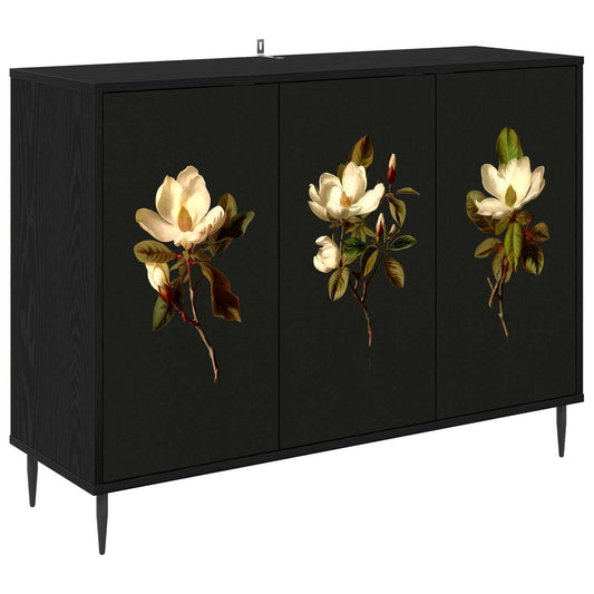 vidaXL Sideboard BREMEN Black Oak 102 x 33 x 76 cm Engineered Wood