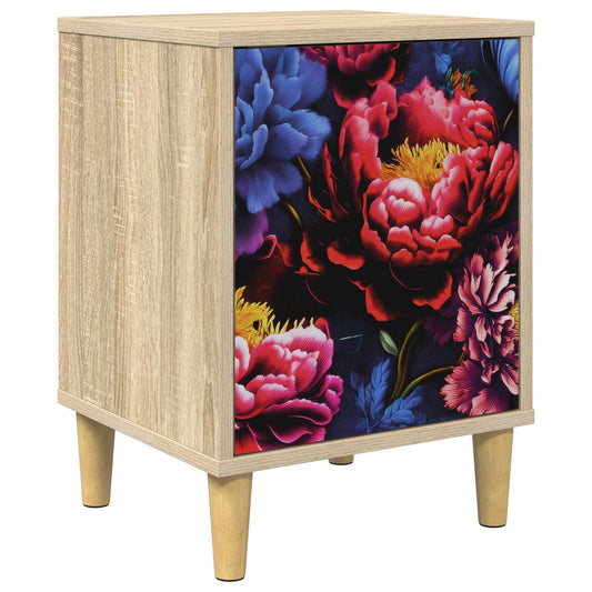vidaXL Bedside Cabinet KIEL Sonoma Oak 36 x 33 x 50 cm Engineered Wood