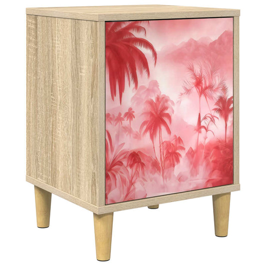 vidaXL Bedside Cabinet AACHEN Sonoma Oak 36 x 33 x 50 cm