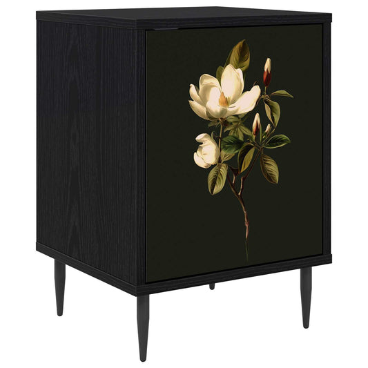 vidaXL Bedside Cabinet BREMEN Black Oak 36 x 33 x 51 cm