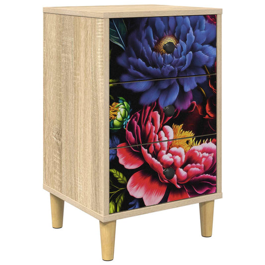 vidaXL Bedside Cabinet KIEL Sonoma Oak 36 x 33 x 60 cm Engineered Wood