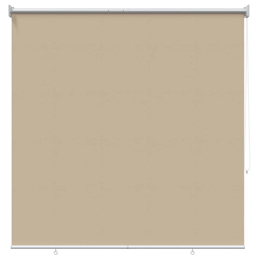 vidaXL Outdoor Roller Blind UV Protection Beige 120 x 140 cm (W x H)