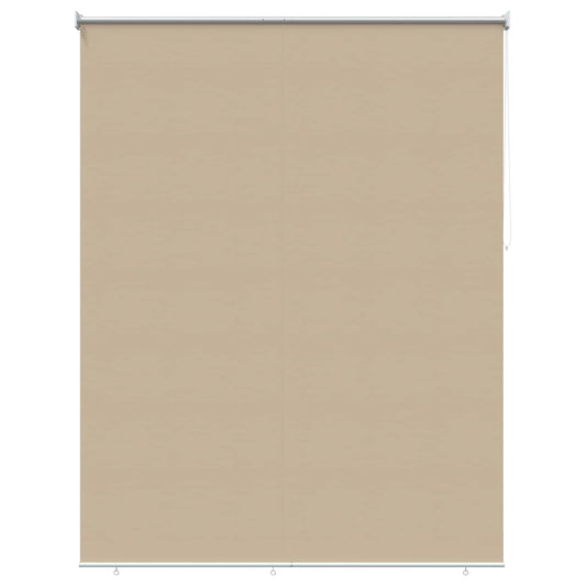 vidaXL Outdoor Roller Blind UV Protection Beige 180 x 140 cm (W x H)