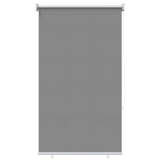 vidaXL Outdoor Roller Blind UV Protection Light Grey Polyester