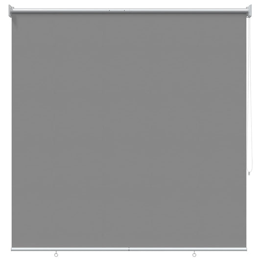 vidaXL Outdoor Roller Blind UV Protection Light Grey Polyester