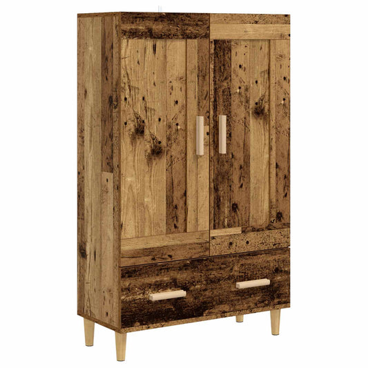 vidaXL Highboard Old Wood 70 x 31 x 115 cm Engineered Wood