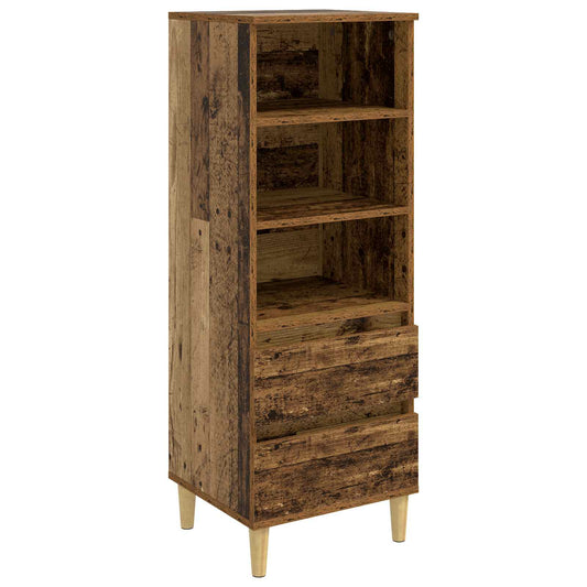 vidaXL Highboard Old Wood 40 x 36 x 110 cm Engineered Wood