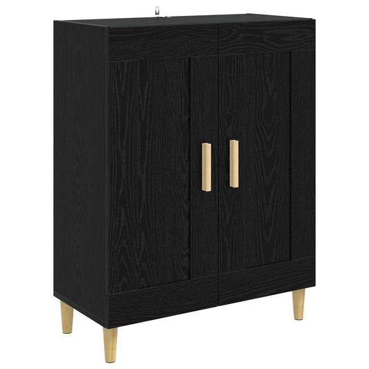 vidaXL Sideboard Black Oak 69.5 x 34 x 90 cm Engineered Wood