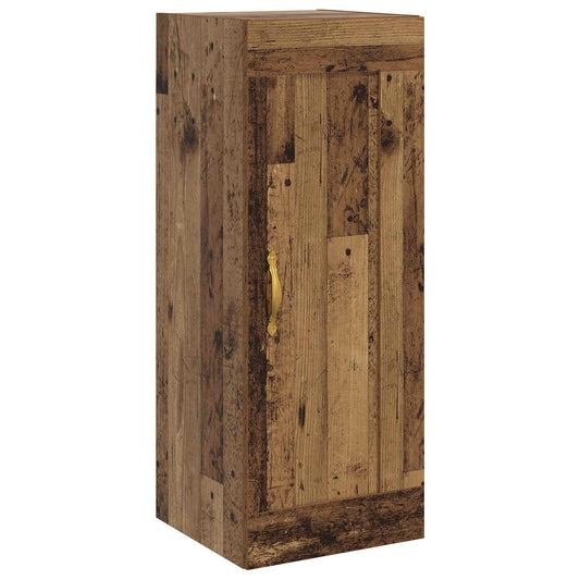 vidaXL Wall Cabinet Old Wood 34.5 x 34 x 90 cm Engineered Wood