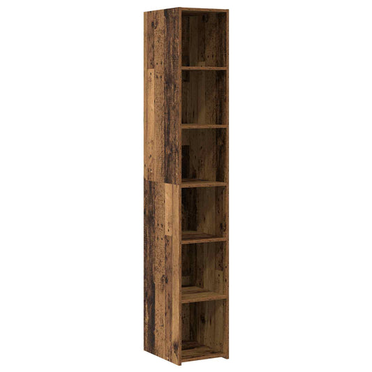 vidaXL Highboard Old Wood 30 x 41 x 185 cm Engineered Wood