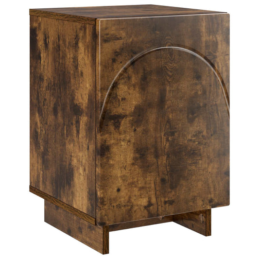 vidaXL Bedside Cabinet Smoked Oak 33.5 x 34.5 x 50 cm Engineered Wood