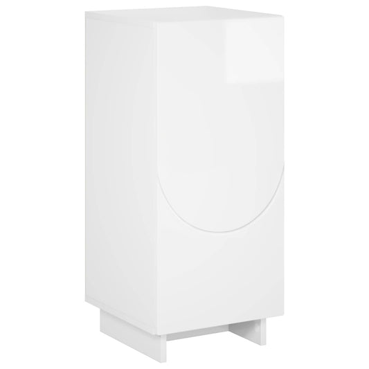 vidaXL Sideboard High Gloss White 33.5 x 34.5 x 75 cm Engineered Wood