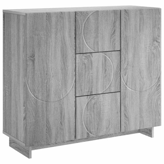 vidaXL Sideboard Grey Sonoma 85.5 x 31 x 75 cm Engineered Wood