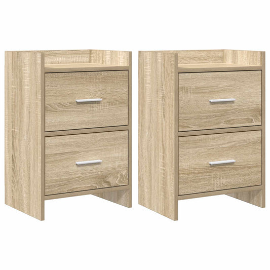 vidaXL Bedside Tables 2 pcs Sonoma Oak 40 x 30 x 60 cm Engineered Wood