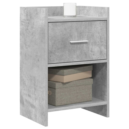 vidaXL Bedside Tables Concrete Grey 40 x 30 x 60 cm Engineered Wood