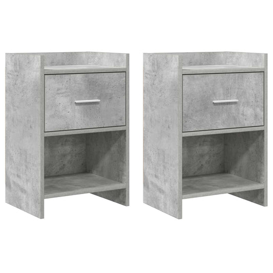 vidaXL Bedside Tables 2 pcs Concrete Grey 40 x 30 x 60 cm
