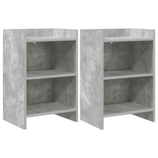 vidaXL Bedside Tables 2 pcs Concrete Grey 40 x 30 x 60 cm