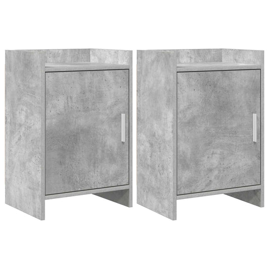 vidaXL Bedside Tables 2 pcs Concrete Grey 40 x 30 x 60 cm