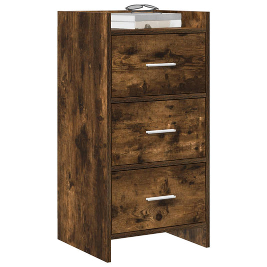 vidaXL Sideboard Smoked Oak 40 x 36 x 80 cm Engineered Wood
