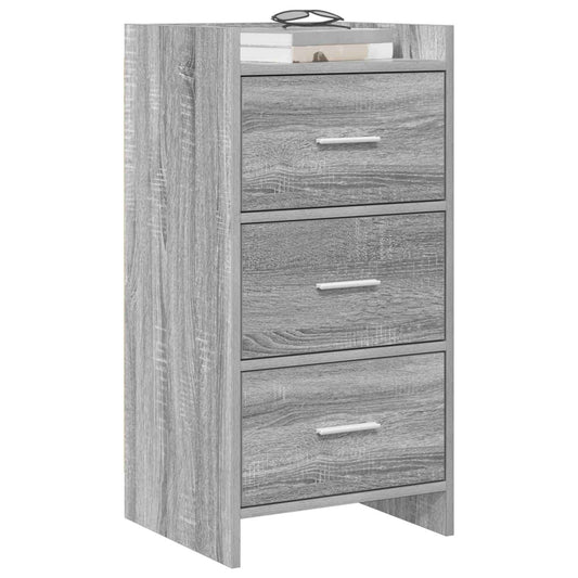 vidaXL Sideboard Grey Sonoma 40 x 36 x 80 cm Engineered Wood