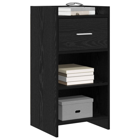 vidaXL Sideboard Black Oak 40 x 36 x 80 cm Engineered Wood