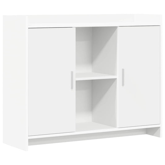 vidaXL Sideboard White 98.5 x 33 x 80 cm Engineered Wood