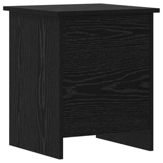 vidaXL Storage Chest Black Oak 40 x 40 x 50 cm Engineered Wood