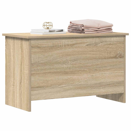 vidaXL Storage Chest Sonoma Oak 80 x 40 x 50 cm Engineered Wood