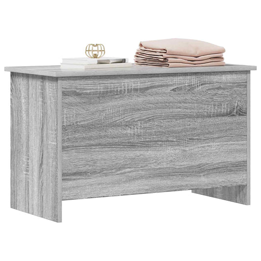 vidaXL Storage Chest Grey Sonoma 80 x 40 x 50 cm Engineered Wood
