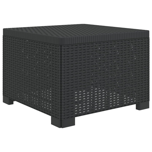 vidaXL 1-Seater Garden Sofa Rattan Look PP Anthracite