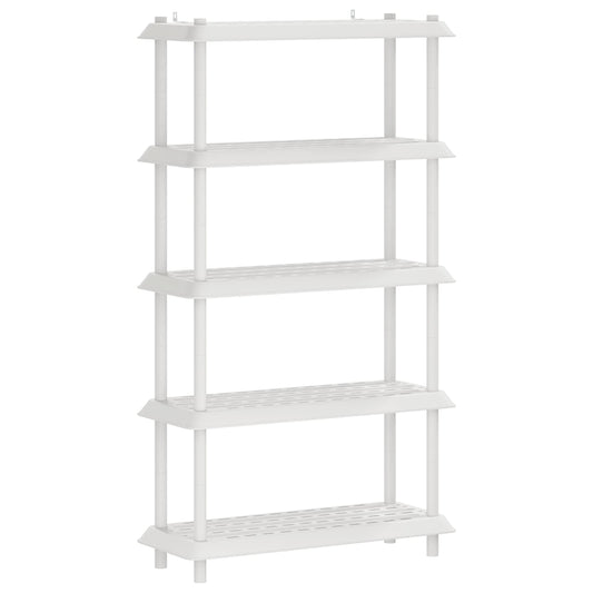 vidaXL Shelving Unit 5-Tier 100 x 40 x 177 cm PP White