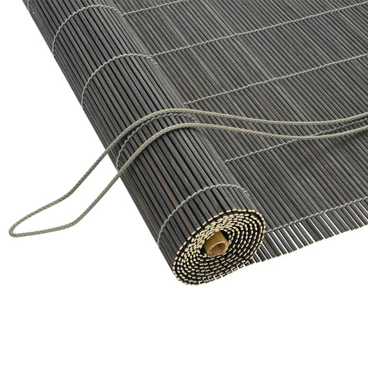 vidaXL Roller Blind Grey 40 x 160 cm Bamboo