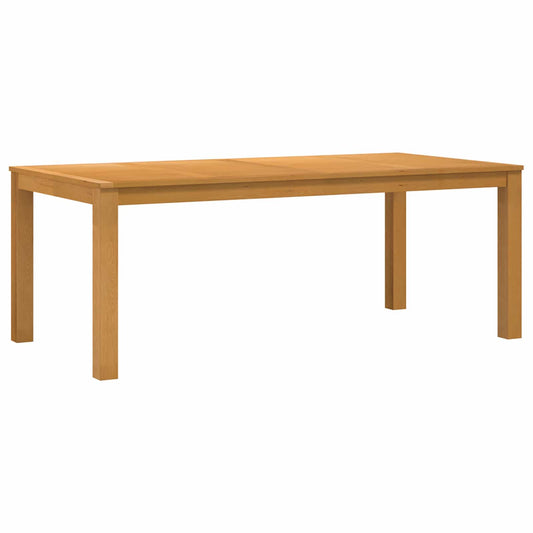 vidaXL Dining Table 200 x 100 x 75 cm Solid Oak Wood Natural