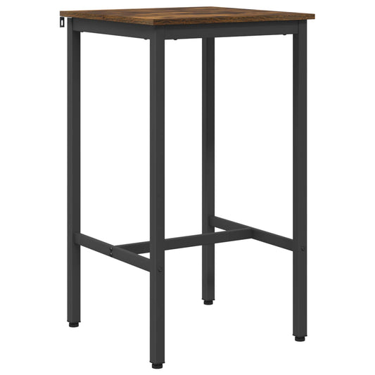 vidaXL Bar Table 52 x 52 x 90 cm Engineered Wood Smoked Oak