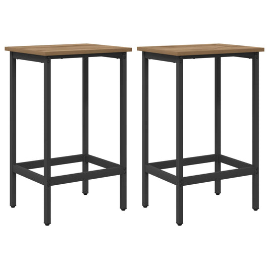 vidaXL Bar Stool 2 pcs Artisan Oak 40 x 32 x 64 cm Engineered Wood