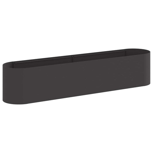 vidaXL Raised Garden Bed Black 200 x 40x 40 cm
