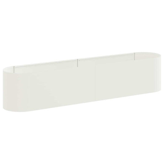 vidaXL Raised Garden Bed White 200 x 40x 40 cm