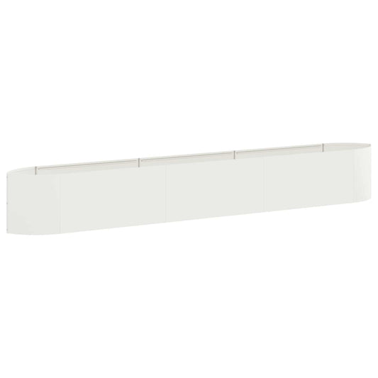 vidaXL Raised Garden Bed White 300 x 40x 40 cm Steel