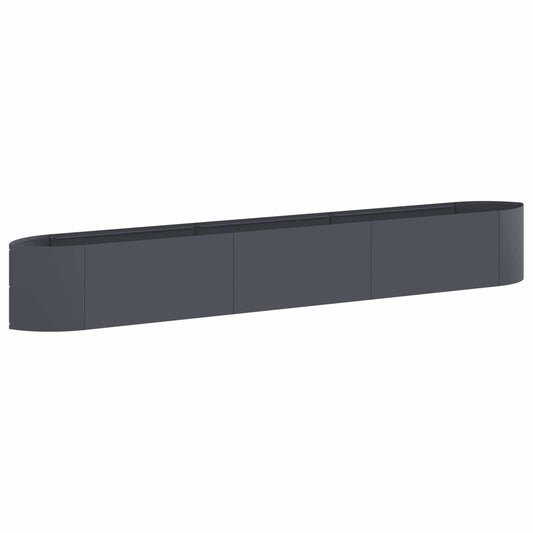 vidaXL Raised Garden Bed Anthracite 300 x 40x 40 cm Steel