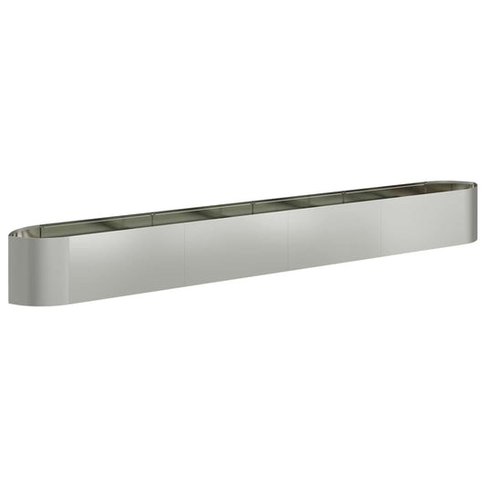 vidaXL Raised Garden Bed Galvanised Steel 380 x 40x 40 cm Steel