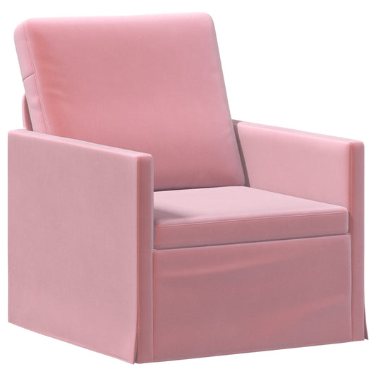 vidaXL Armchair Pink 70 x 81 x 82 cm Velvet