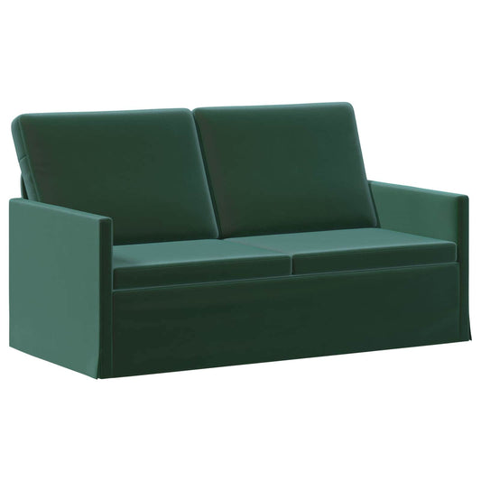 vidaXL 2 Seater Sofa Dark Green 150 x 81 x 82 cm Velvet