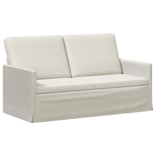 vidaXL 2 Seater Sofa Cream 150 x 81 x 82 cm Velvet